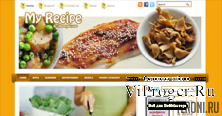 Автонаполняемый кулинарный сайт на WordPress - MyRecipe